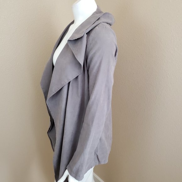 GLAMOROUS Cascading Open Front Long Slv Cardigan - Picture 3 of 6